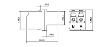 LC SMDX Adapter (Asymmetric)