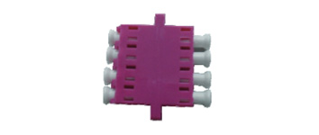 LC MM Quad Adapter Asymmetric, with flange